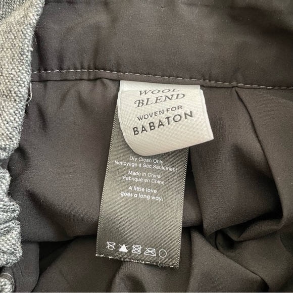 Aritzia Babaton Cohen Wool Blend Cropped Ankle Pant in Charcoal - Picture 8 of 15